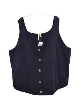 Studio by Torrid Power Knit Corset Top Womens Plus Size 5X Eclipse Office Siren